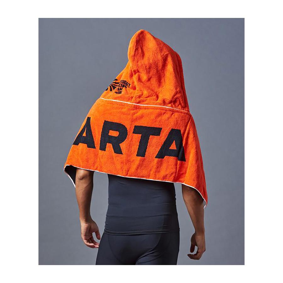 オートバックス（AUTOBACS） ARTA フードタオル オレンジ／ブラック