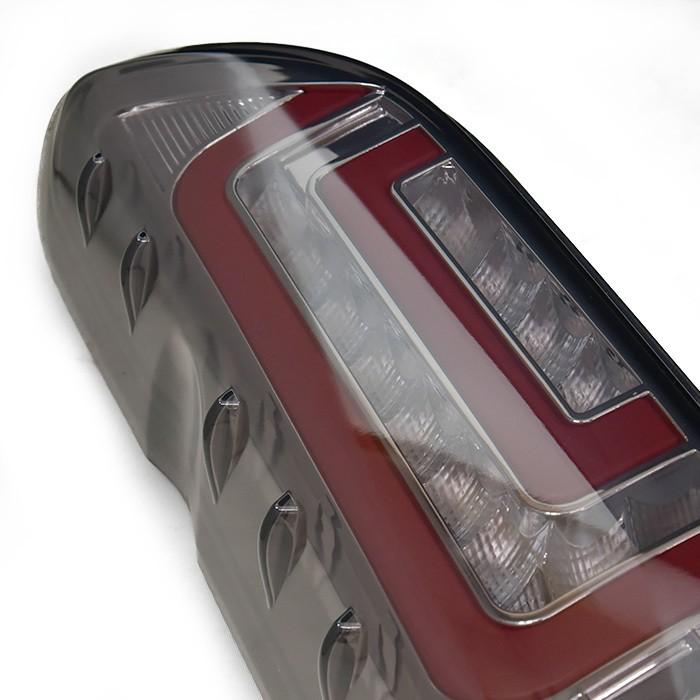 200系 ハイエース ダブル ファイバー LED テールライト スモーク
