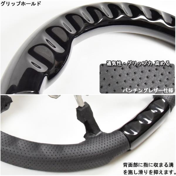 アクア NHP10 ピアノブラック PVCレザー ノーマルグリップ