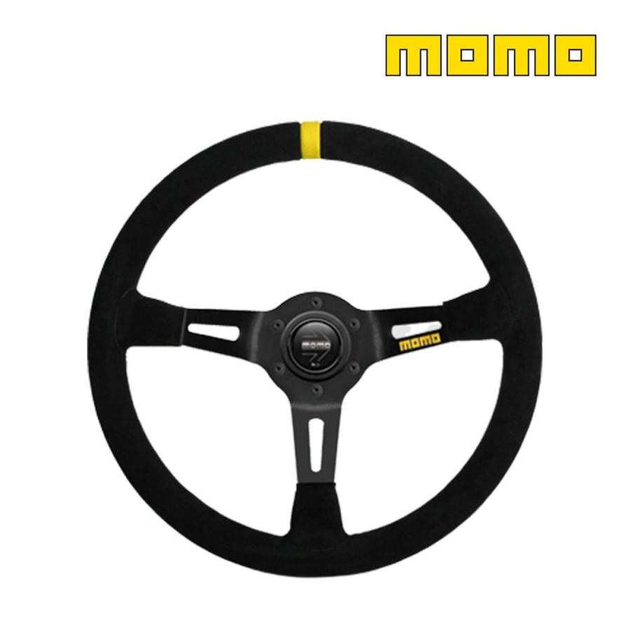 MOMO（モモ） ステアリング ハンドル MOD.08(BLACK SUEDE) ブラック