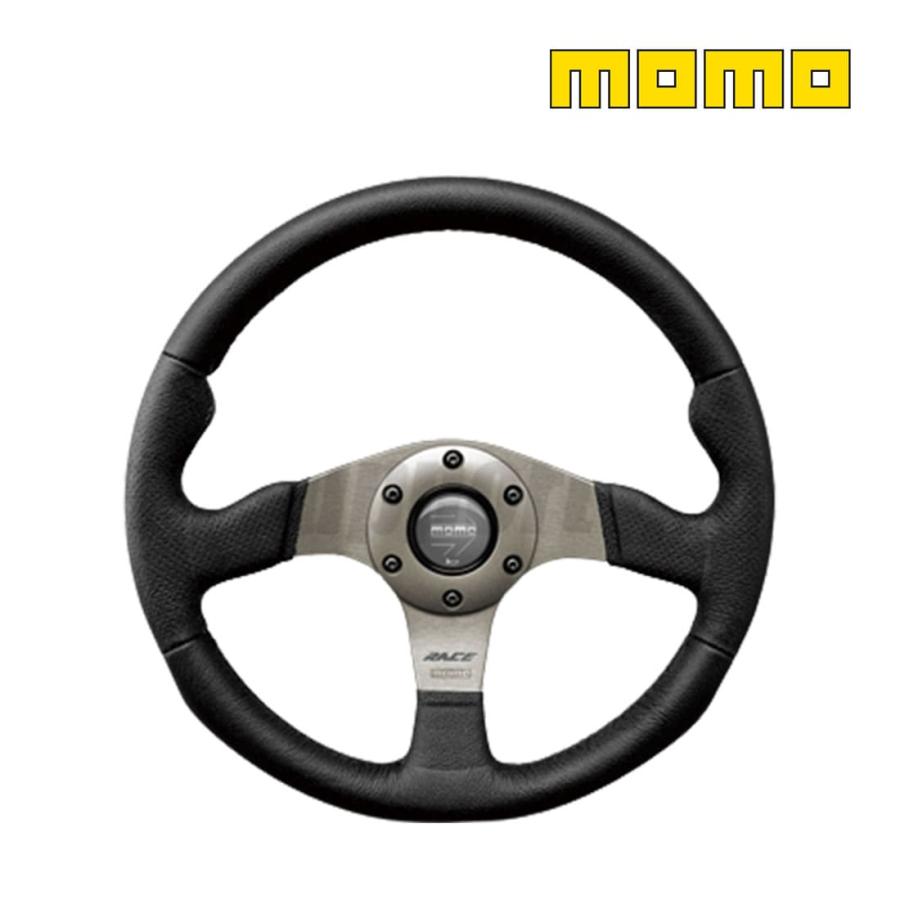 MOMO（モモ） ステアリング ハンドル RACE ブラックレザー R-12