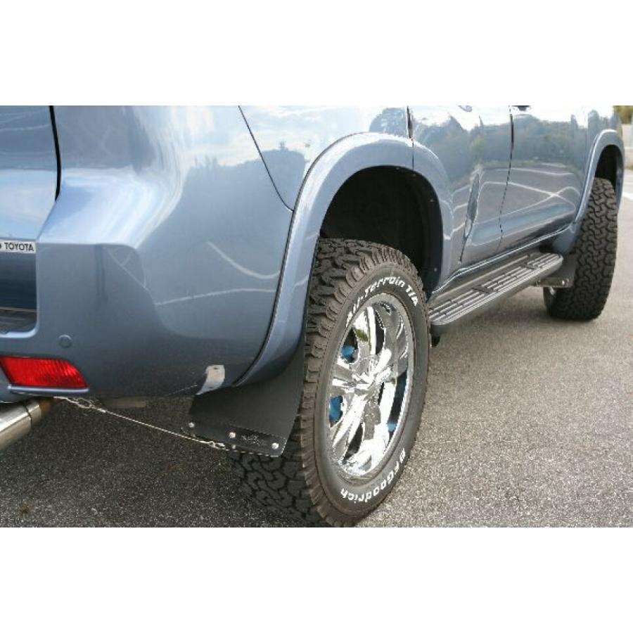 MOTORAGE モトレージ マッドフラップ（150プラド）シルバー リア用