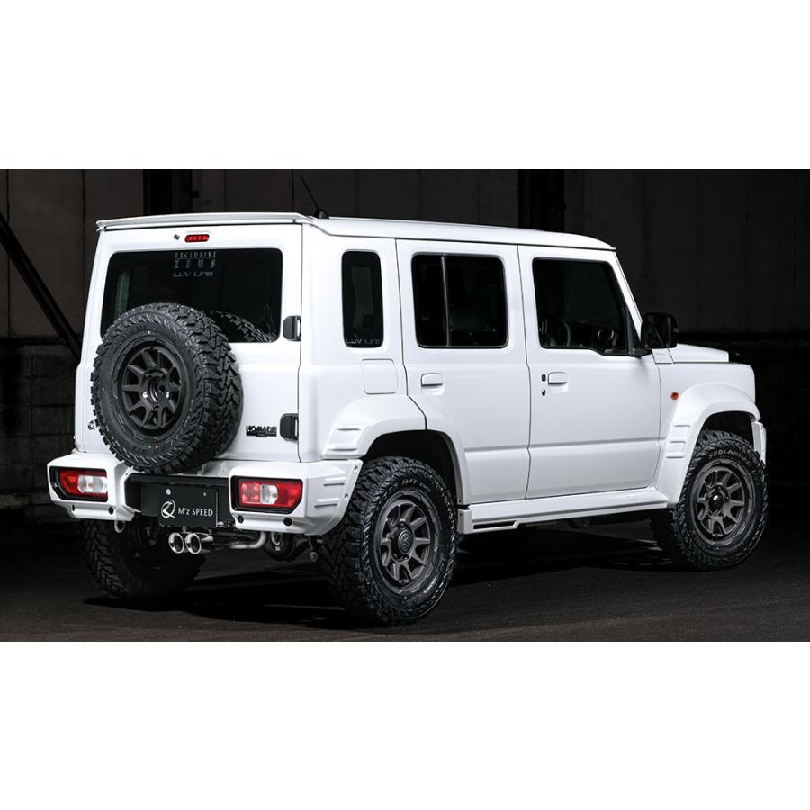 M'z SPEED フェンダートリム ピアノブラック ABS ジムニーノマド JC74W