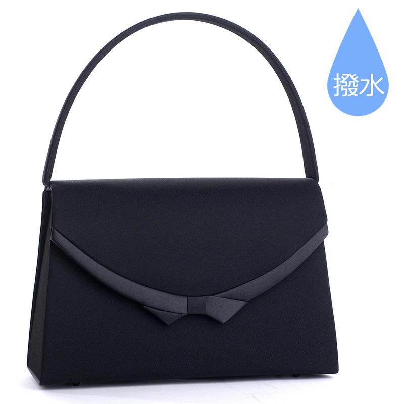 aurora ブラック フォーマルバッグ クロス 黒 撥水 はっ水 大きめ 冠婚