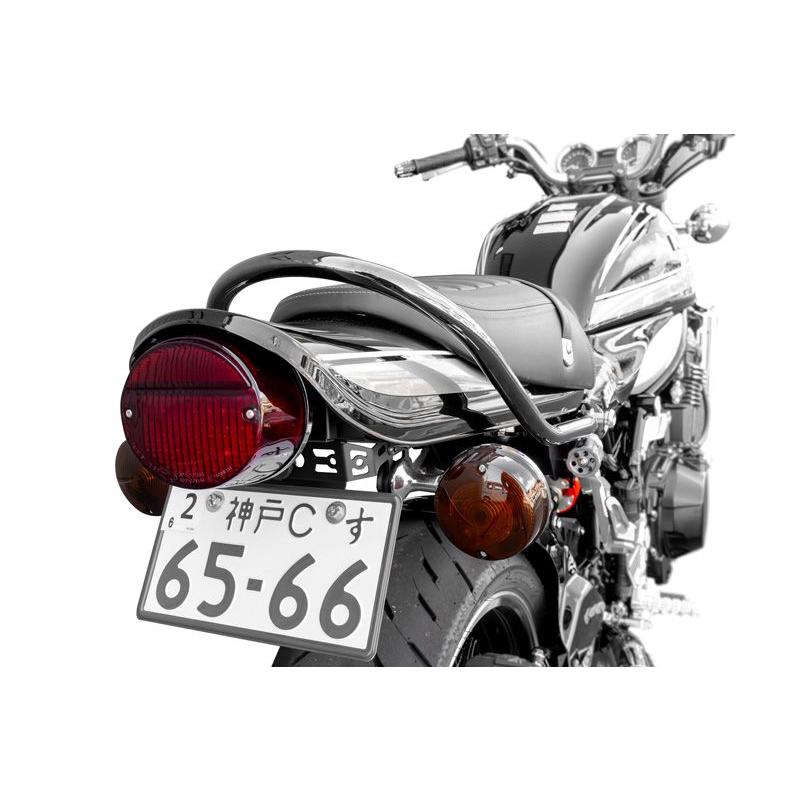 ARCHI アーキ タンデムグラブバー漆黒メッキ ARCHIロングテールカウル