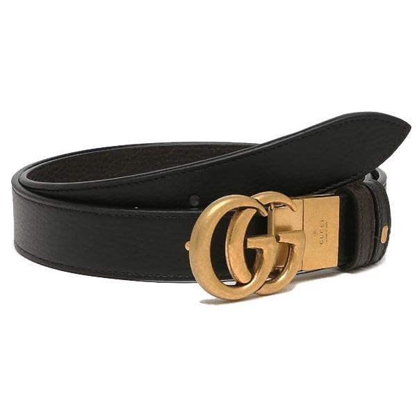GUCCI（グッチ） ベルト ダブルG ブラック ブラウン メンズ GUCCI