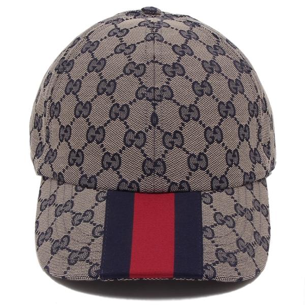 GUCCI（グッチ） 帽子 オリジナルGG ベースボールキャップ グレー