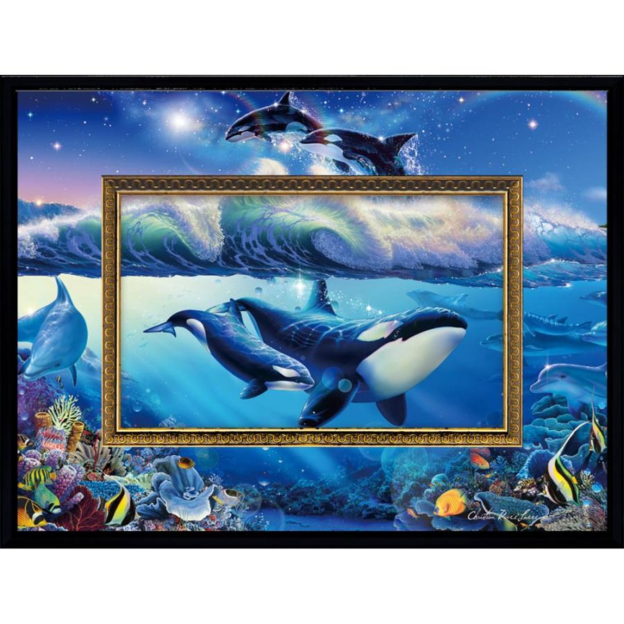 絵画 クリスチャン・リース・ラッセン ビッグアート「ブルーワールド2