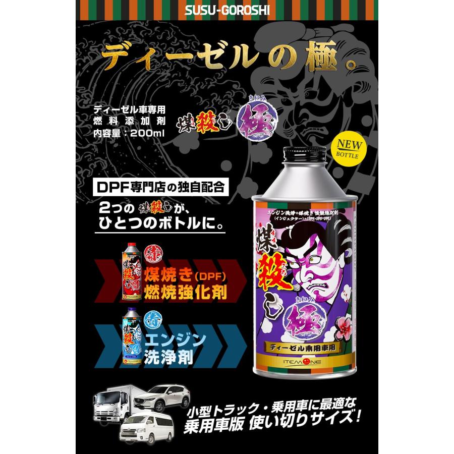 ディーゼル専用 煤殺し極 (DPF燃焼促進+インジェクタークリーナー