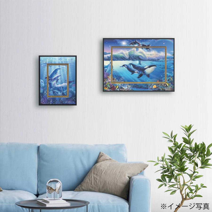 絵画 クリスチャン・リース・ラッセン ビッグアート「ドルフィン