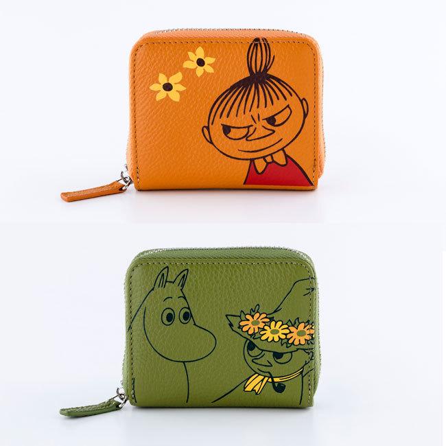 即納 ムーミン牛革財布 ミニ 柄：ムーミン / リトルミイ : アズshop
