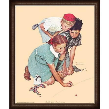 Knuckles Down（ノーマン ロックウェル） 額装品 ウッドハイグレード