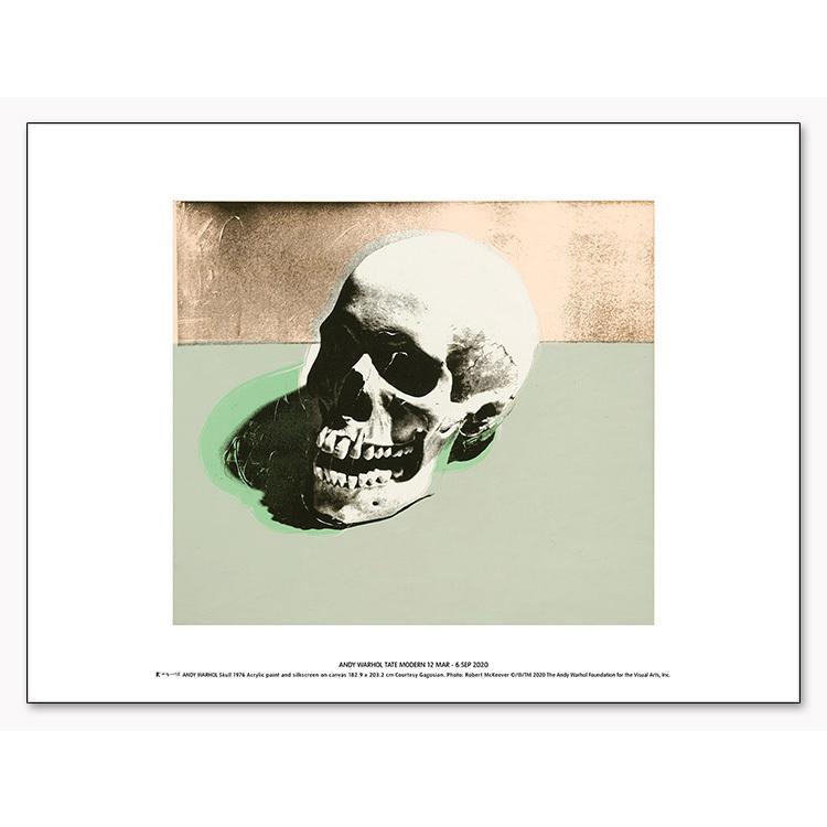 Skull (white) 1976 exhibition（アンディ ウォーホル） 額装品 アルミ