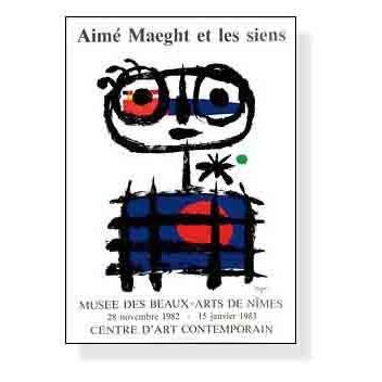 Aime Maeght Et Les Siens（ジョアン ミロ） 額装品 アルミ製