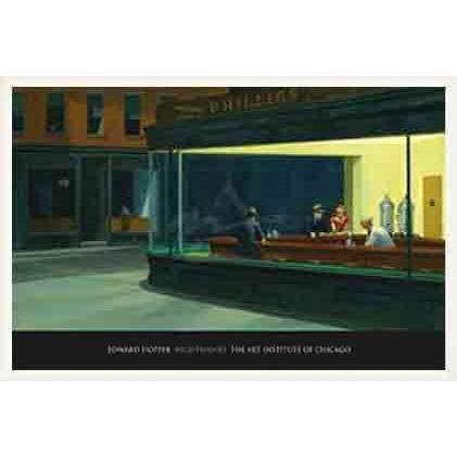 ナイトホークス 【Nighthawks 1942】（エドワード ホッパー） 額装品