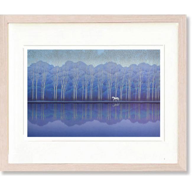 絵画 国武久巳・白い樹林 アート インテリア 風景画 : 絵画生活 - 通販