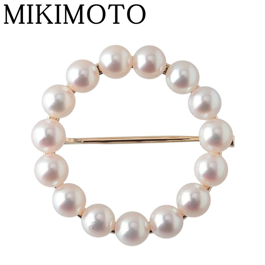 MIKIMOTO（ミキモト） パール サークル ブローチ アコヤパール4.4mm