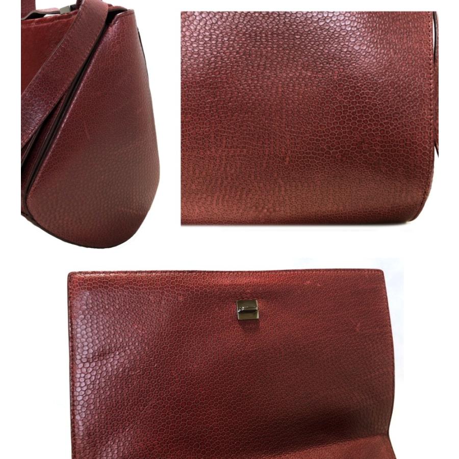 パンドラ ジバンシー ボックス ショルダーバッグ ハラコ 型押しレザー