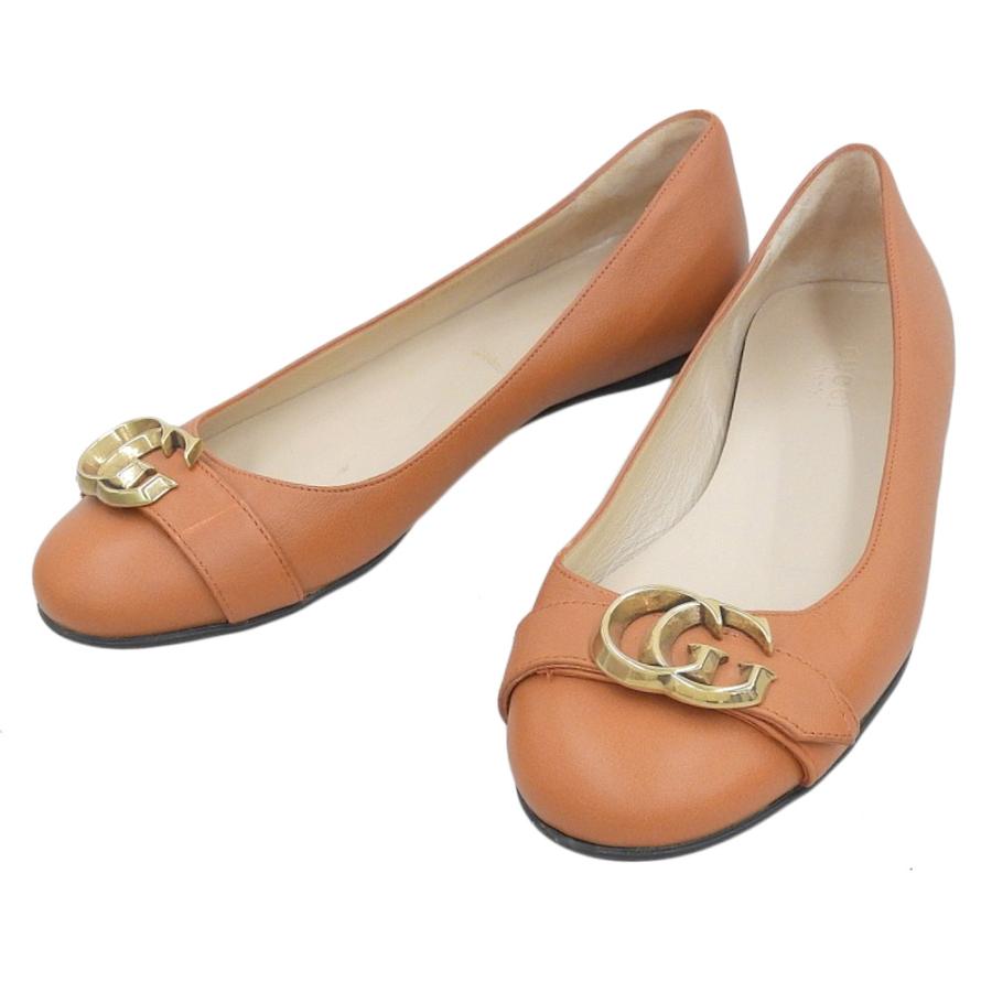 GUCCI（グッチ） 超美品 gucci 363590 GGマーモント レザー フラット
