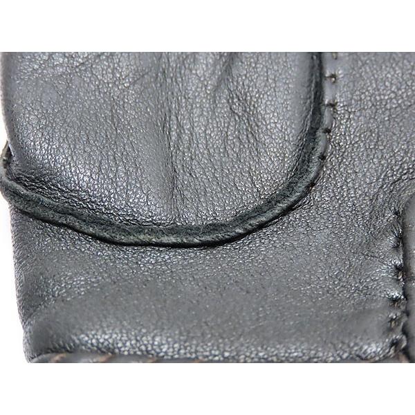 LOEWE（ロエベ） 超美品 アナグラム レザー グローブ 手袋 メンズ