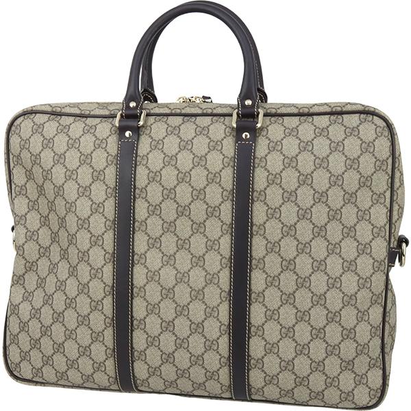 GG グッチ ビジネスバッグ ブリーフケース GGスプリーム ベージュ