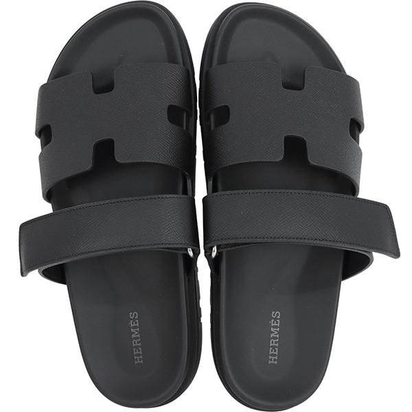 HERMES（エルメス） サンダル シプレ ヴォーグレネ 黒 41サイズ 約26cm