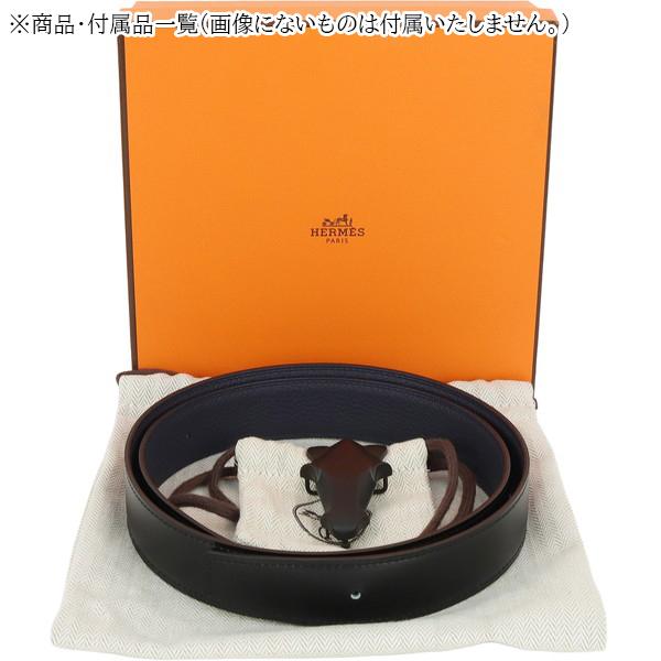 HERMES（エルメス） ベルト デストリエ レザーベルト 85cm 32mm 黒