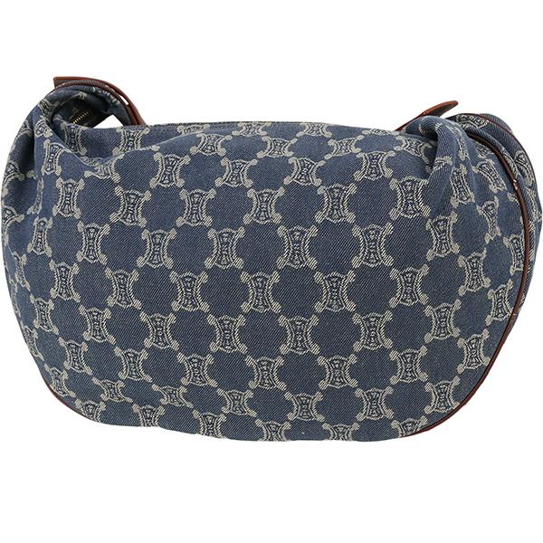 CELINE（セリーヌ） ショルダーバッグ マカダム デニム ブルー