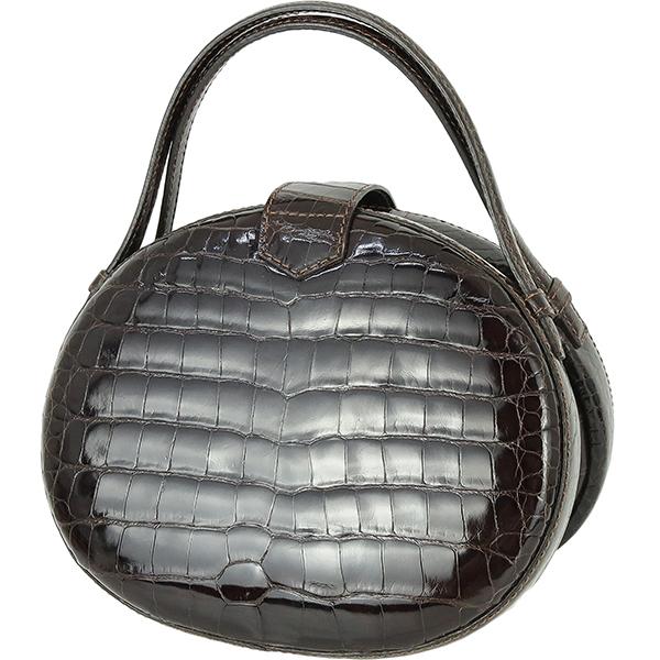 LOEWE（ロエベ） ハンドバッグ ショルダーバッグ クロコダイル ダーク