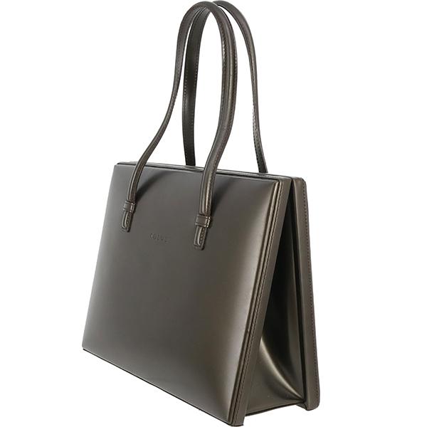 LOEWE（ロエベ） ハンドバッグ がま口 カーフレザー ブラウン