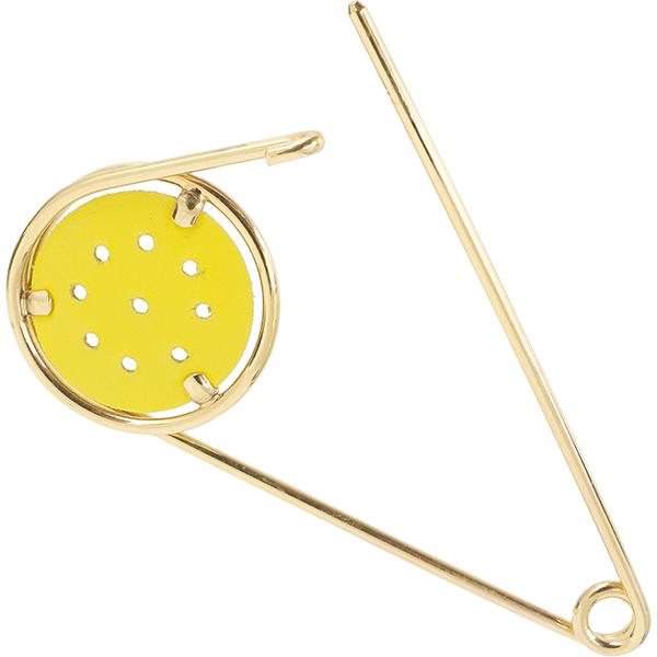 LOEWE（ロエベ） ブローチ メカノピン イエロー ゴールド 1257