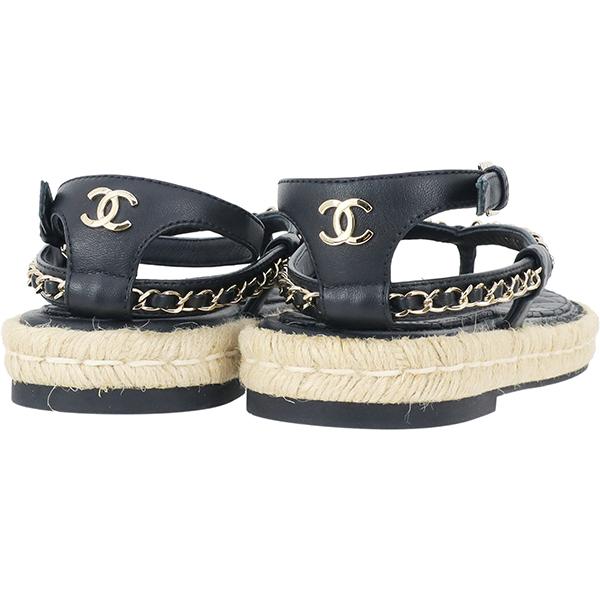 CHANEL（シャネル） サンダル レディース 23.5cm ブラック 2757