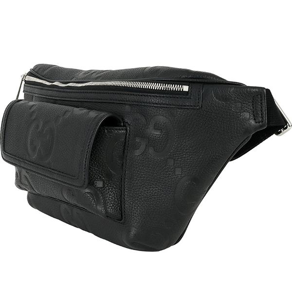 GG グッチ ボディバッグ ミディアム ベルトバッグ ジャンボGG ブラック