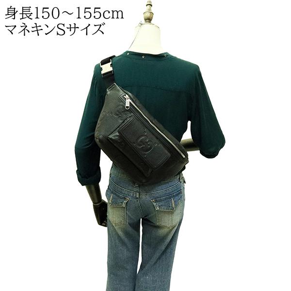 GG グッチ ボディバッグ ミディアム ベルトバッグ ジャンボGG ブラック