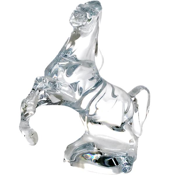 バカラ（Baccarat） フィギュリン いななく馬 クリスタルガラス 4115