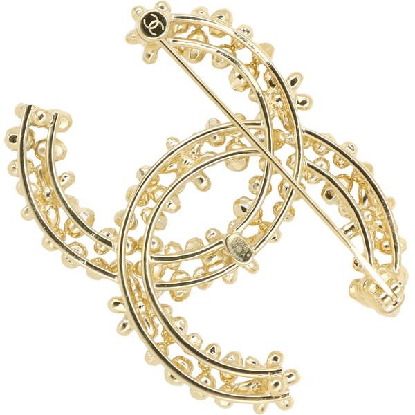 CHANEL（シャネル） ブローチ ココマーク ラインストーン フラワー