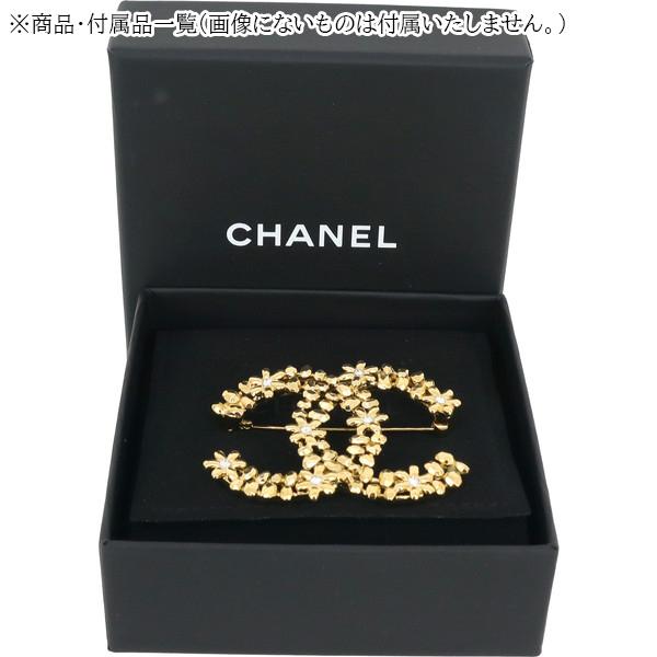 CHANEL（シャネル） ブローチ ココマーク ラインストーン フラワー