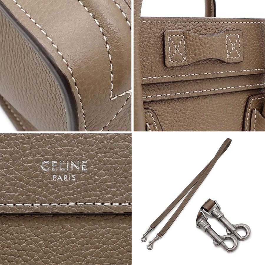 CELINE（セリーヌ） 新品 ラゲージ ナノショッパー ハンドバッグ