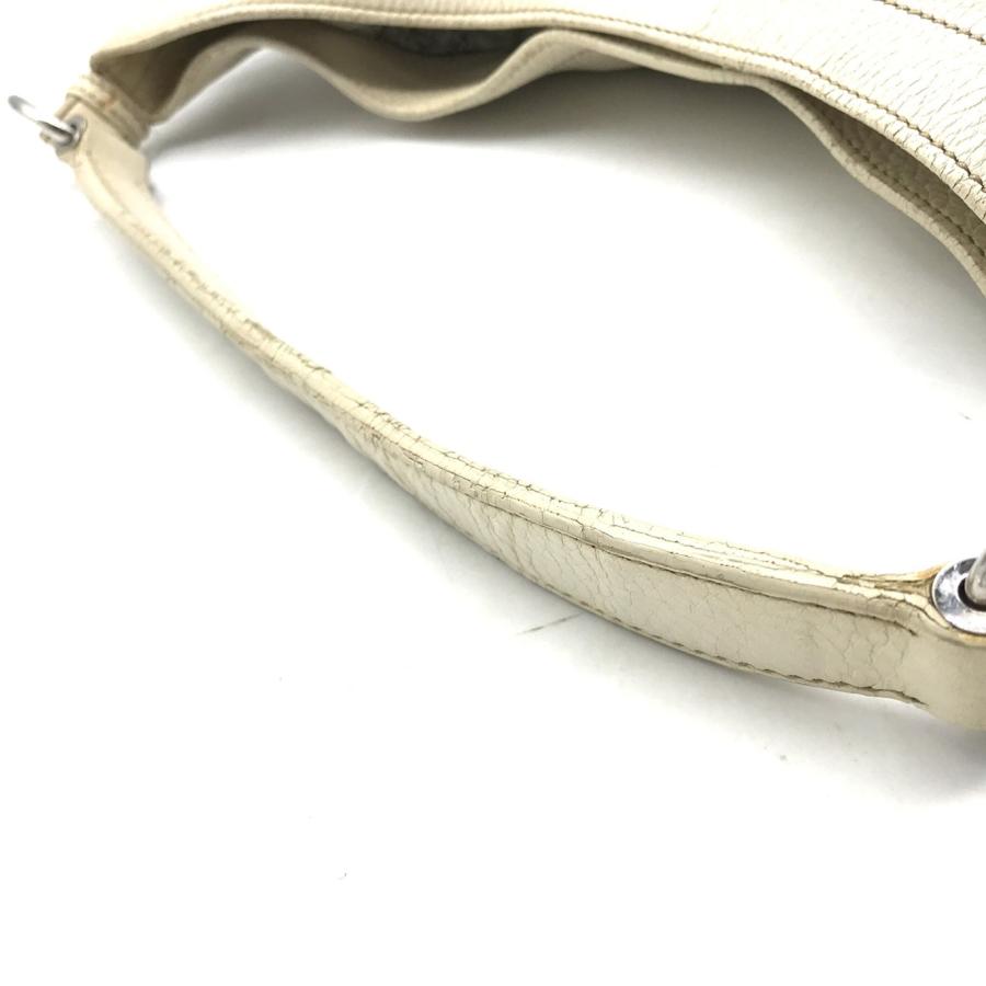 PRADA プラダ ヴィッテロダイノ レザー ワン ショルダー バッグ 白