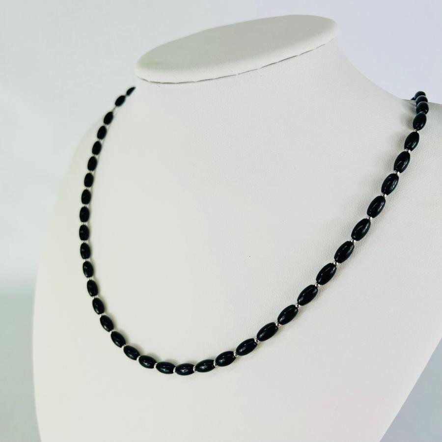 Dis Moi ディモア ネックレス ブラックシリカ K18WG 43cm 【公式通販】