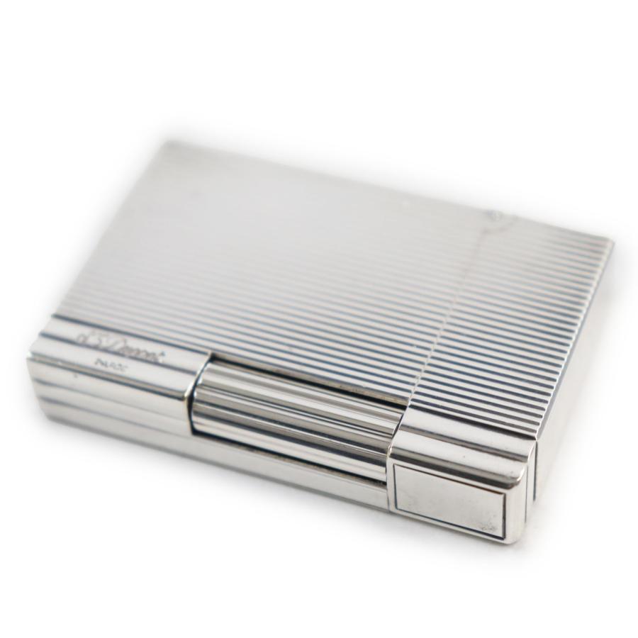 良品○Dupont デュポン ギャッツビー ストライプ柄 ロゴ刻印入