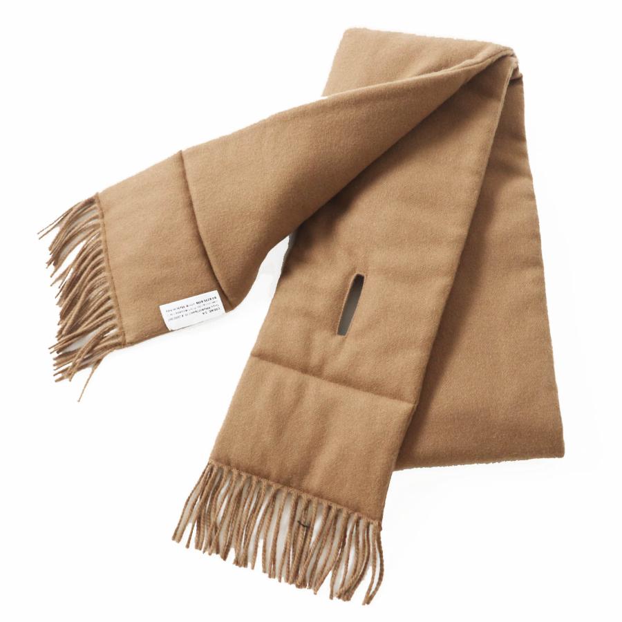 LOEWE（ロエベ） 美品◎LOEWE カシミヤ100％ アナグラム刺繍 フリンジ