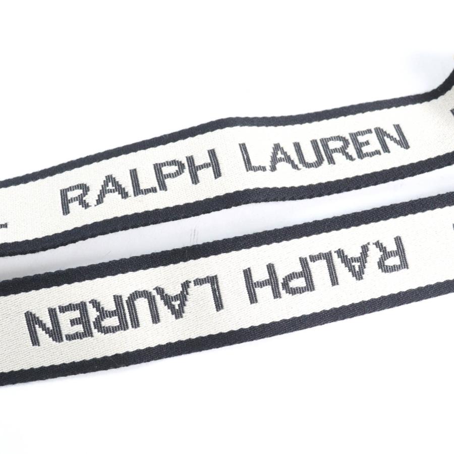 極美品☆RALPH LAUREN ラルフローレン レザーロゴ付 ロゴショルダー