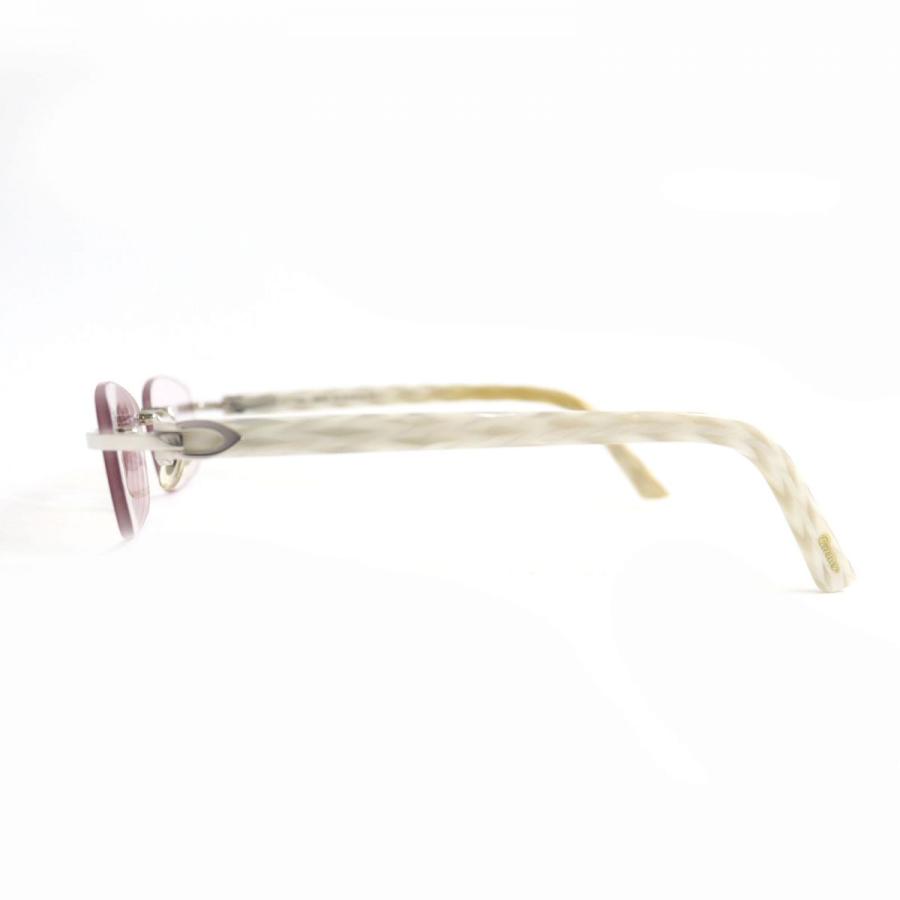 極美品△Cartier カルティエ 135 ツーポイント リムレス カラーレンズ