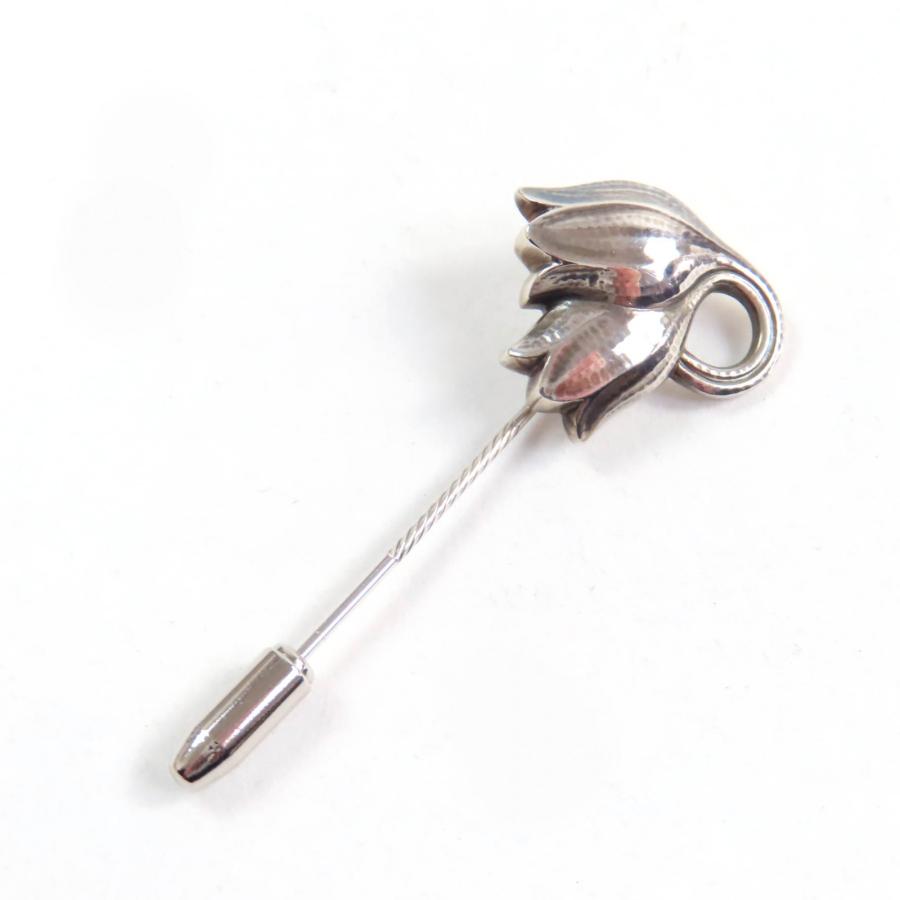 極美品☆Georg Jensen ジョージジェンセン 100 すずらん ピンバッチ