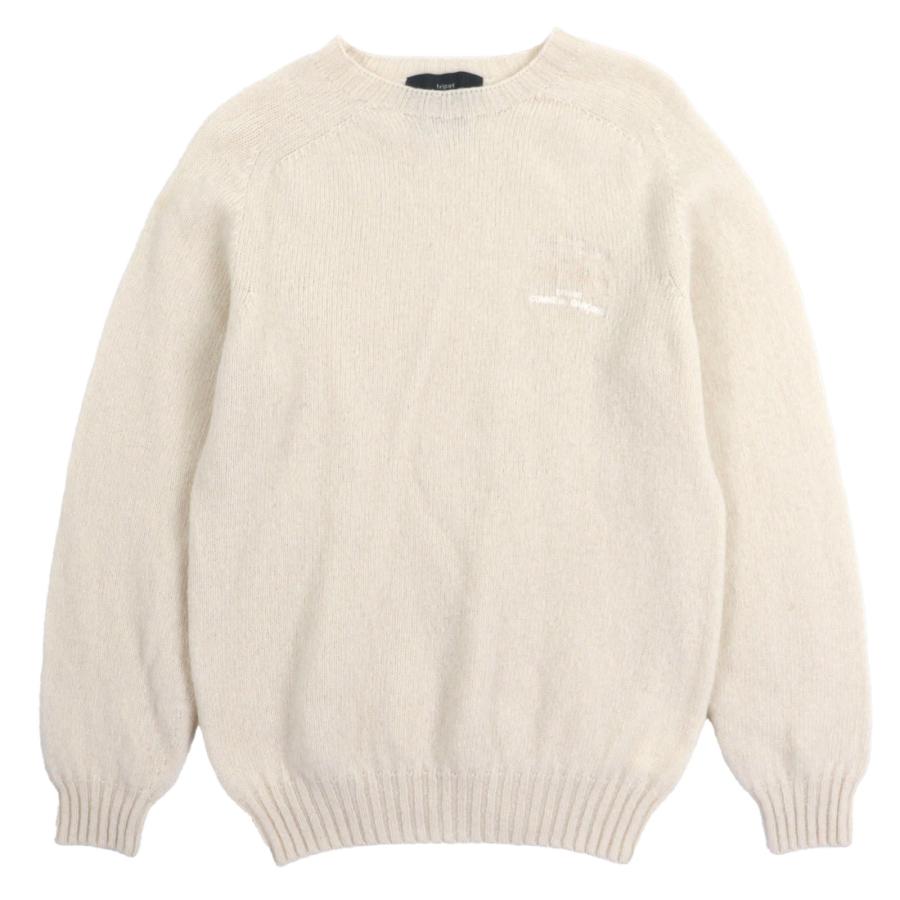 トリココムデギャルソン ニットポンチョ セーラーカラー アイボリー