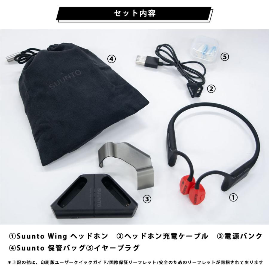 SUUNTO（スント） 骨伝導イヤホン ウィング SUUNTO SOUND WING