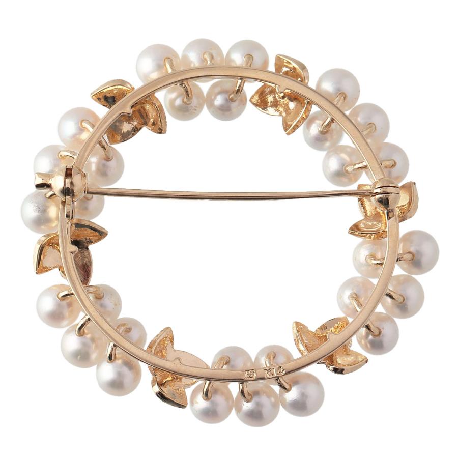 MIKIMOTO（ミキモト） パール ブローチ サークル アコヤパール4.0mm