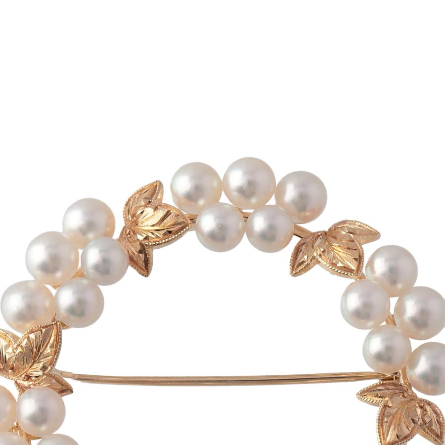 MIKIMOTO（ミキモト） パール ブローチ サークル アコヤパール4.0mm