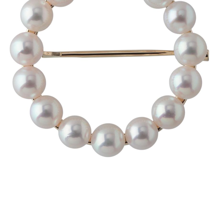MIKIMOTO（ミキモト） パール サークル ブローチ アコヤパール4.4mm